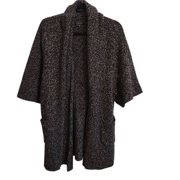 Theory Cardigan Womens Large Chunky Knit Wool Cashmere Zuma Big Nickname - Picture 2 of 5